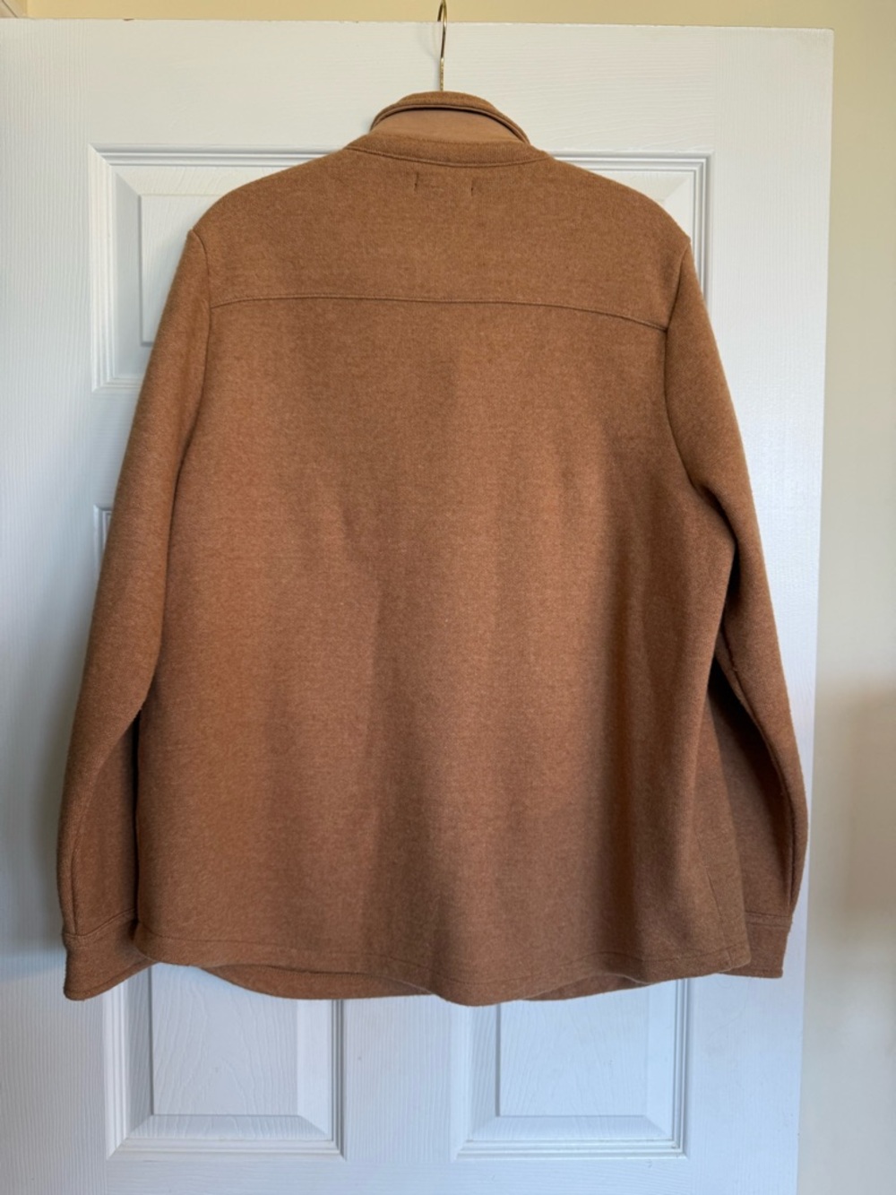 J.Crew Camel Wool Blend Shacket Jacket Button Front Pockets Women’s L - Picture 5 of 6